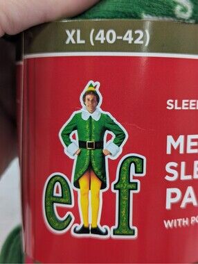 elf Movie - Men's Christmas Fleece Sleep Pants - Size XL (40-42)